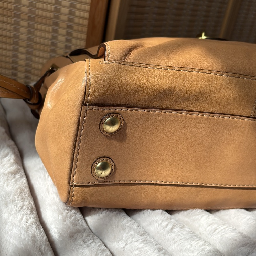Coach Tan Leather Satchel 14522 - Picture 10 of 15